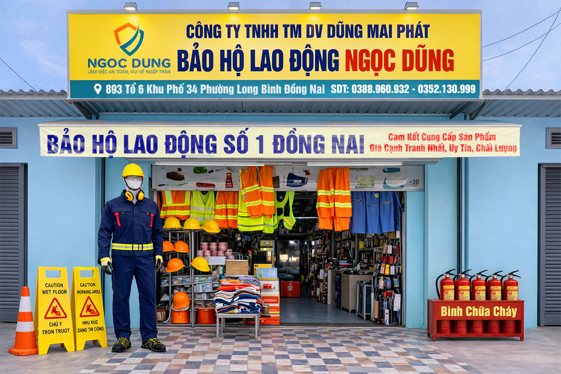 cửa hàng bảo hộ lao động Đồng Nai uy tín Ngọc Dũng chuyên cung cấp thiết bị bảo hộ
